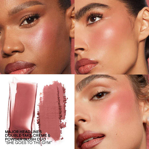 She's Wanted - Major Headlines Double-Take Crème & Powder Blush Duo - GLAM MODA- 100